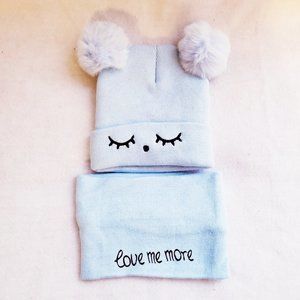 Winter Hat and Neck Warmer for Toddlers - OS